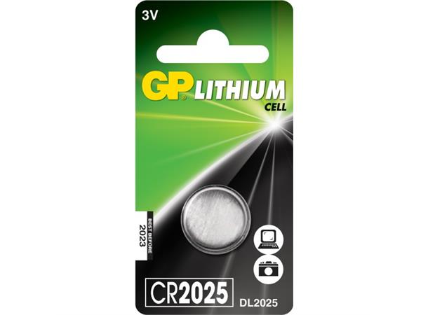 GP Batteri Knappcell CR 2025 3v 